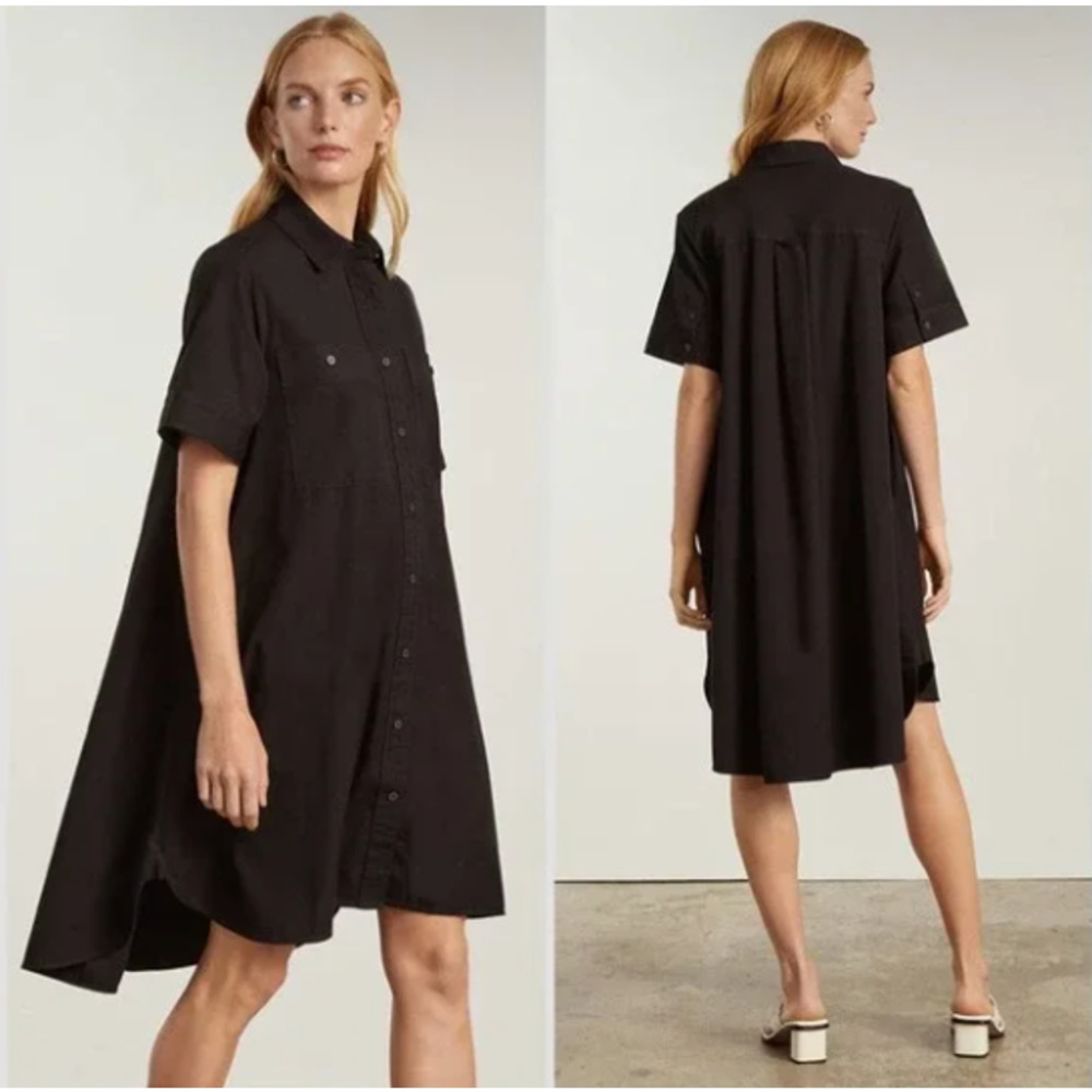 NWT Everlane The Daytripper Shirtdress in Black